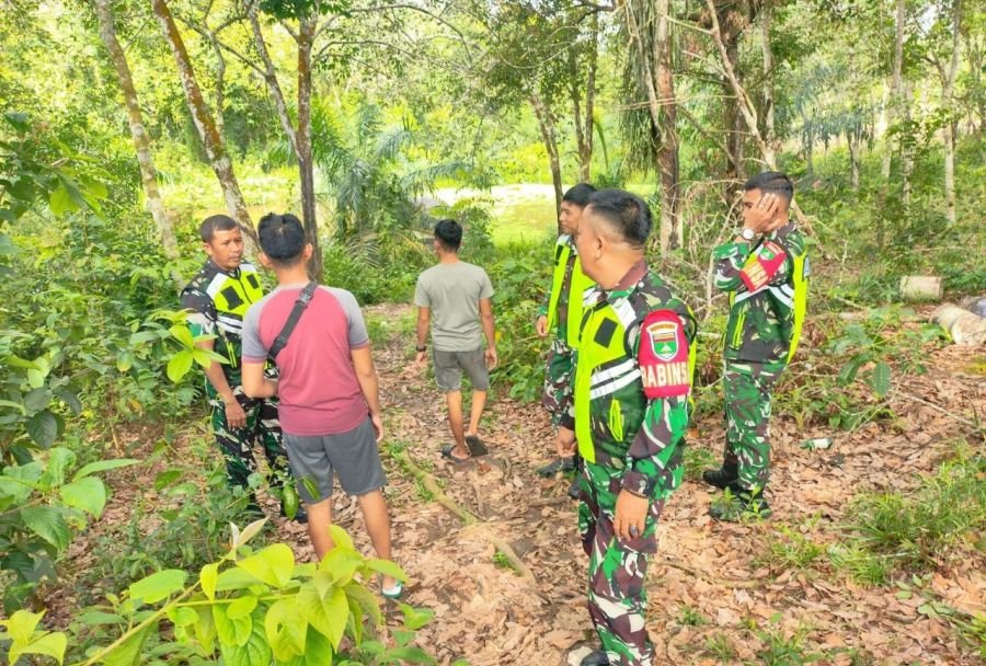 Personil Koramil 02/KT Kembali Optimalkan Patroli Karhutla