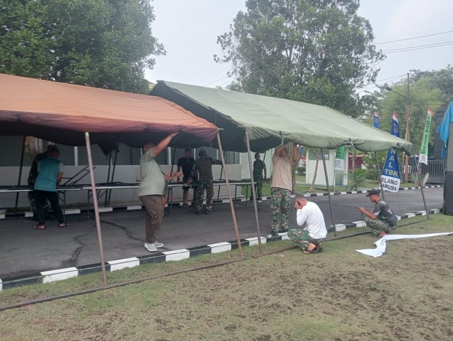 Personil Koramil 04/Tebing Benahi Pangkalan, Jaga Kesiapan Satuan