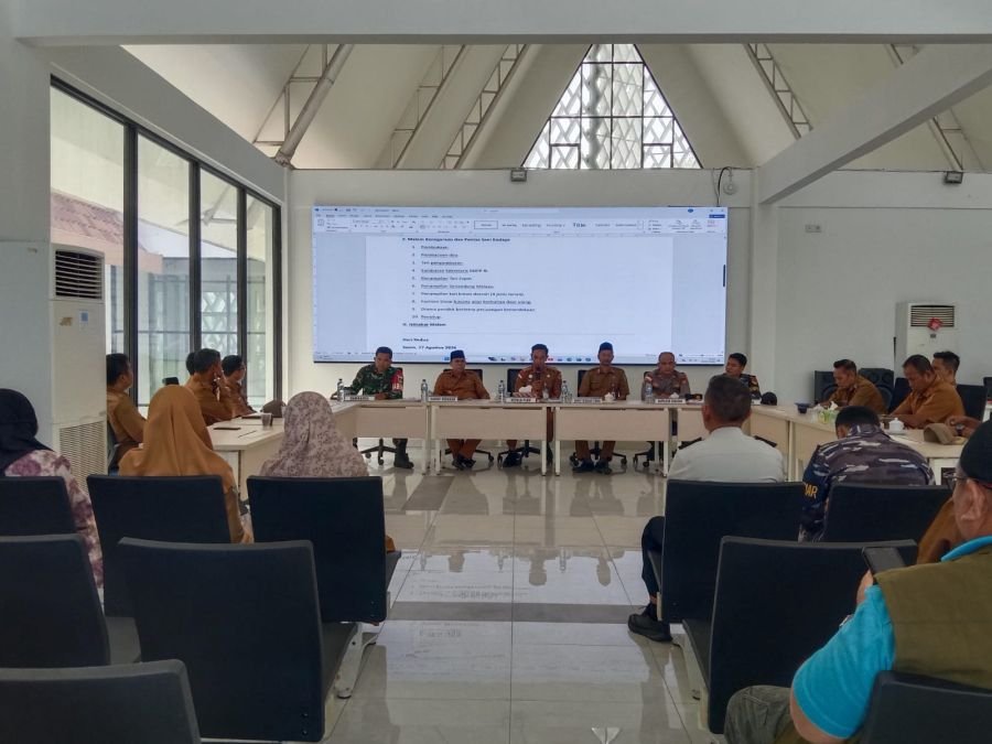 Plh Danramil 06/Serasan Serka A. Harahap menghadiri undangan kepala PLBN serasan .