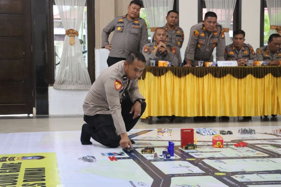 Polres Dumai gelar latihan Mantap Brata Lancang Kuning 2023 - 2024