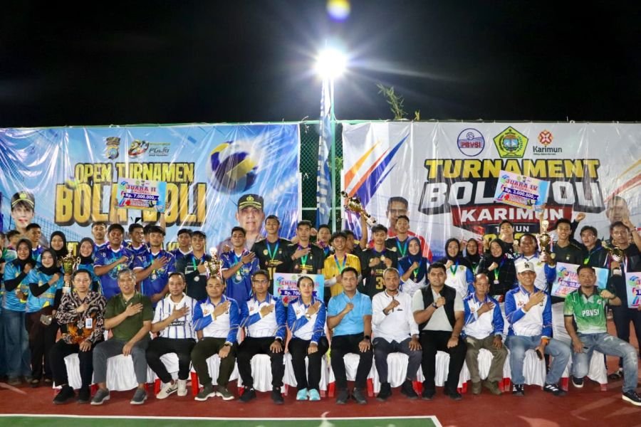 Polres Karimun Juara Kapolres Cup 2026, Dandim Hadiri Penutupan Meriah
