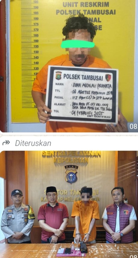 Polsek Tambusai Berhasil Ungkap Kasus Narkotika, Seorang Pemuda Diamankan