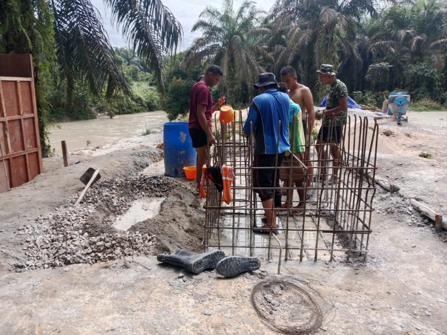 Pondasi Jembatan Gantung Garuda Dikebut, Akses Warga Segera Terhubung