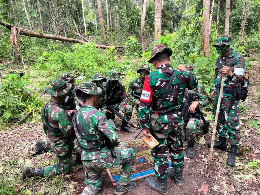 Prajurit Brigif TP 89/GG Tempa Naluri Tempur di Medan Hutan, Latihan Taktis Berlangsung Intensif
