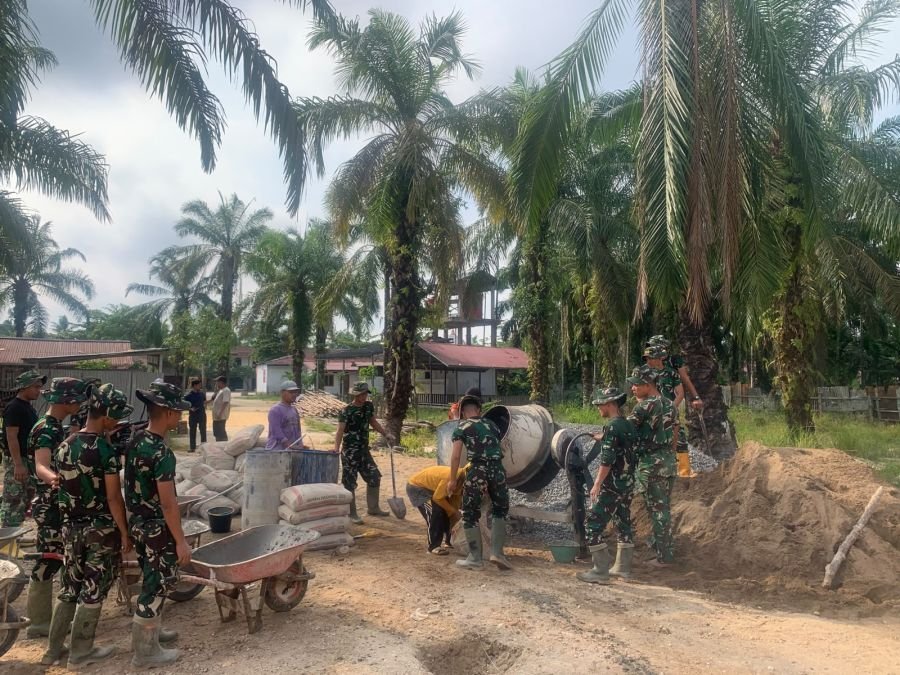 Prajurit Harimau Rawa Percepat Pembangunan Ponpes Modern Al-Azkiya