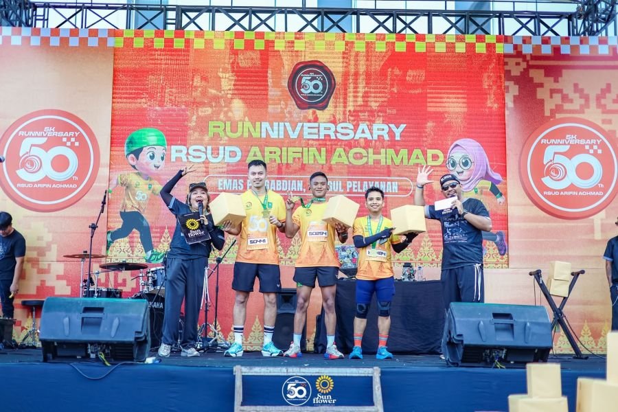 Prajurit Kodim 0301/Pekanbaru Torehkan Prestasi di Ajang Lari 5K RSUD Arifin Achmad