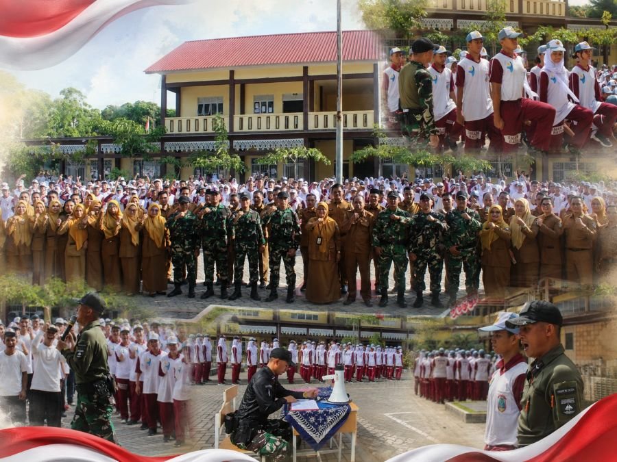 Prajurit Tuah Sakti Gembleng Karakter dan Disiplin Siswa SMA Negeri 19 Batam Melalui Kokurikuler
