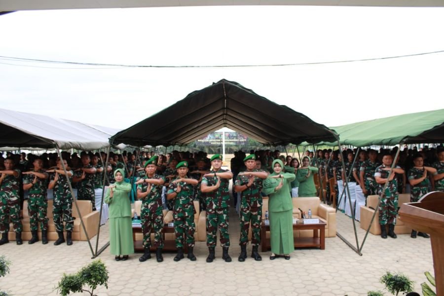 Prajurit Yonif TP 850/SC Antusias Ikuti Penyuluhan Hukum
