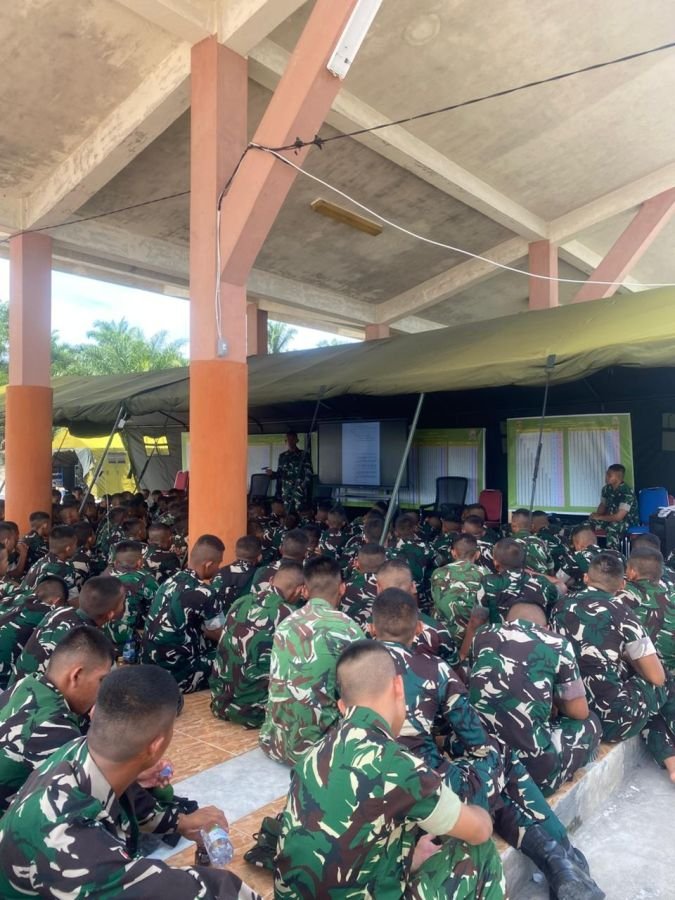 PRAJURIT YONIF TP 952 MELAKSANAKAN LDS MATERI PPM