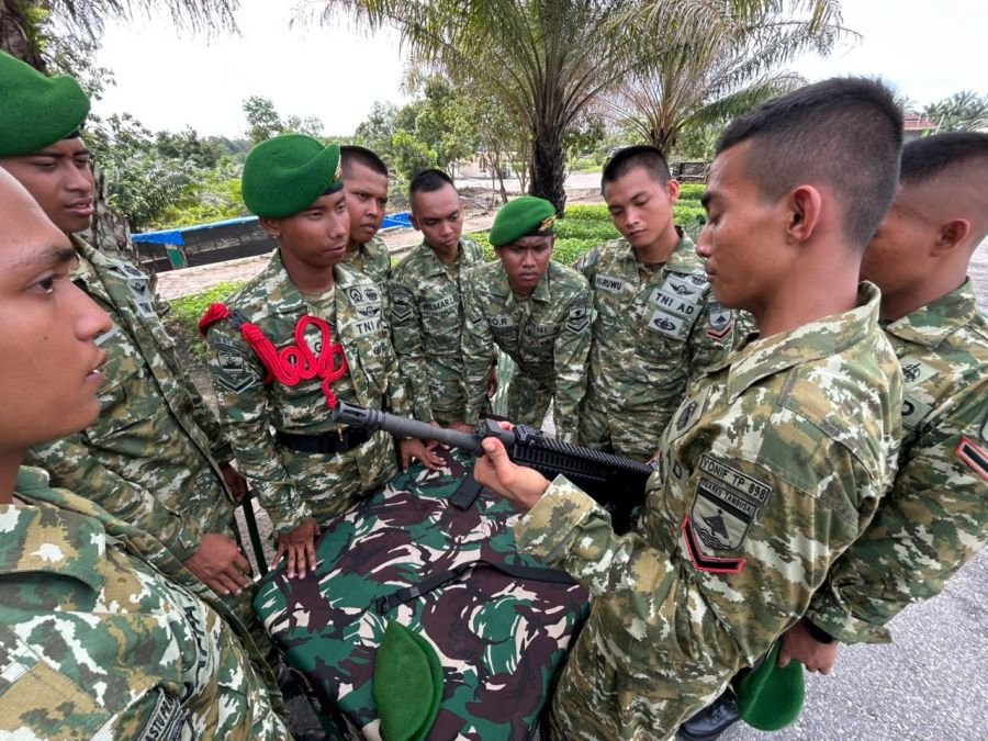 Prajurit Yonif TP 952/IB Asah Kemampuan Bongkar Pasang Senjata