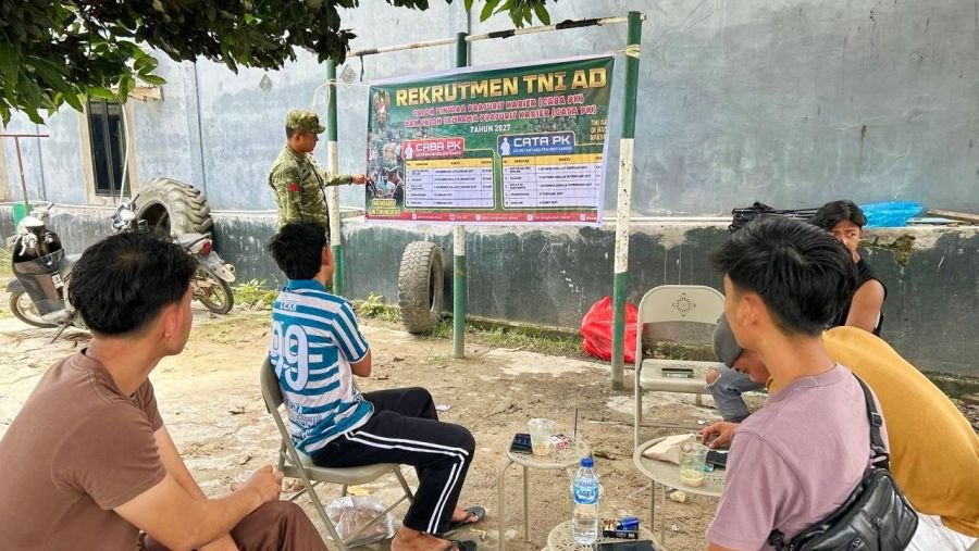 Praka Abi Mayu Syahputra Sosialsiasikan Penerimaan Calon Personil TNI AD