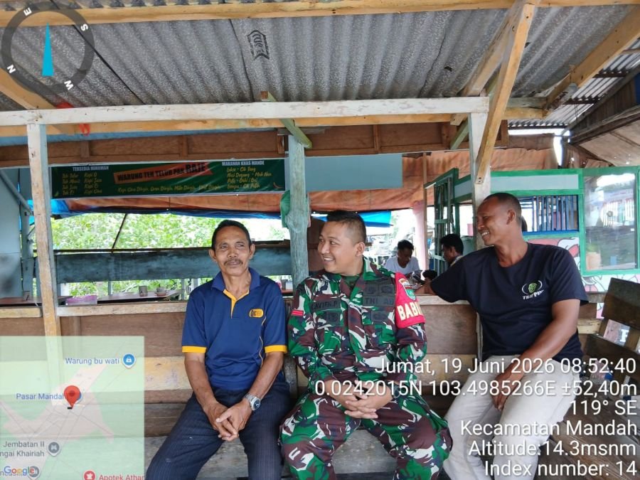 PRATU KEVIENPRAYOGO BABINSA 08/MANDAH MEWUJUDKAN KEAKRABAN,  KOMSOS DENGAN WARGA BINAAN