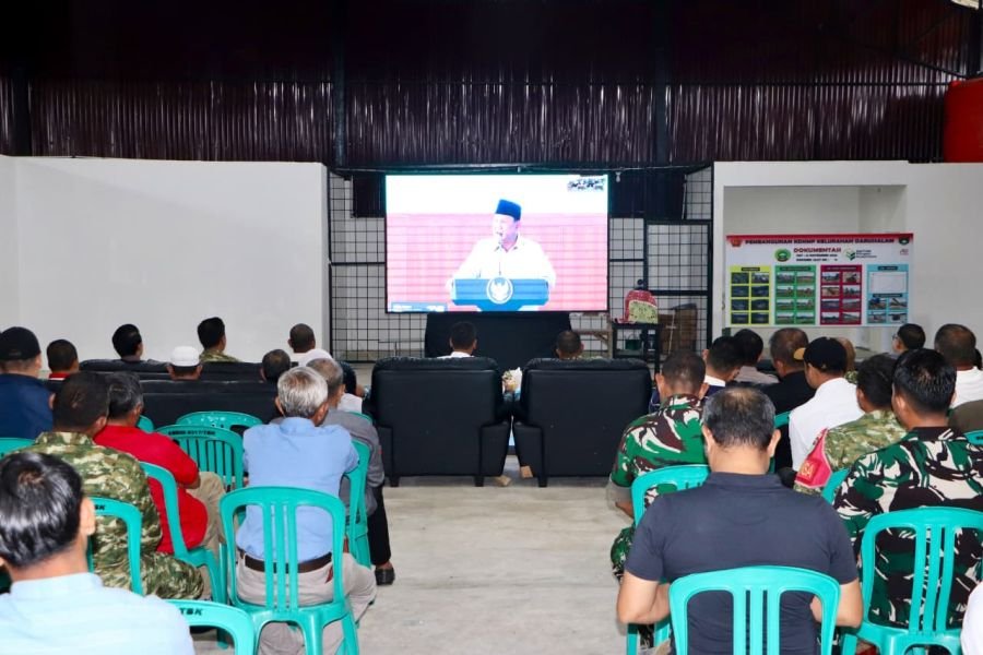 PRESIDEN RI RESMIKAN 1.061 KDKMP, KODIM 0317/TBK HADIR VIA VIDCON