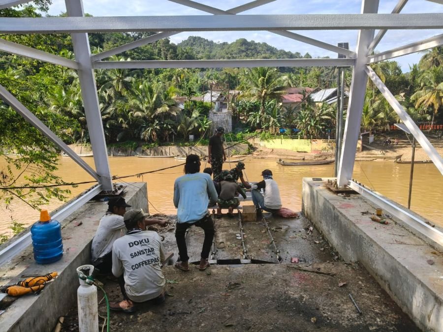 Progres 73 Persen, Jembatan Gajah Bertalut Kampar Kiri Hulu Masuki Tahap Krusial