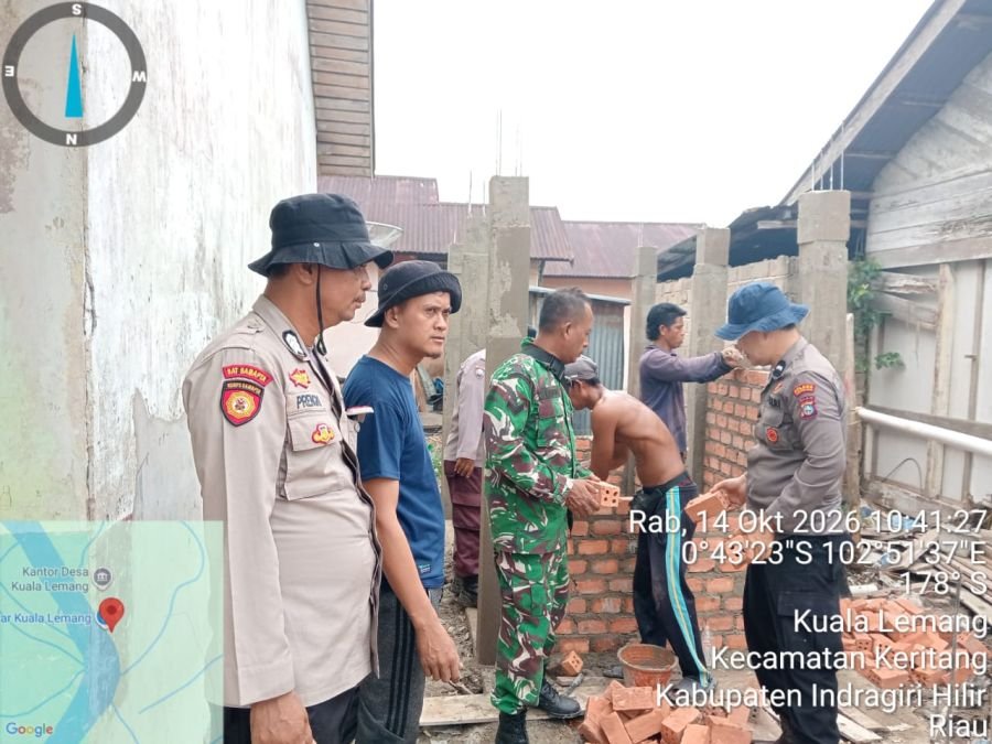Progres Capai 25%, Satgas TMMD Bersama Polri dan Warga Kebut Pembangunan MCK dan Sumur Bor di Kuala