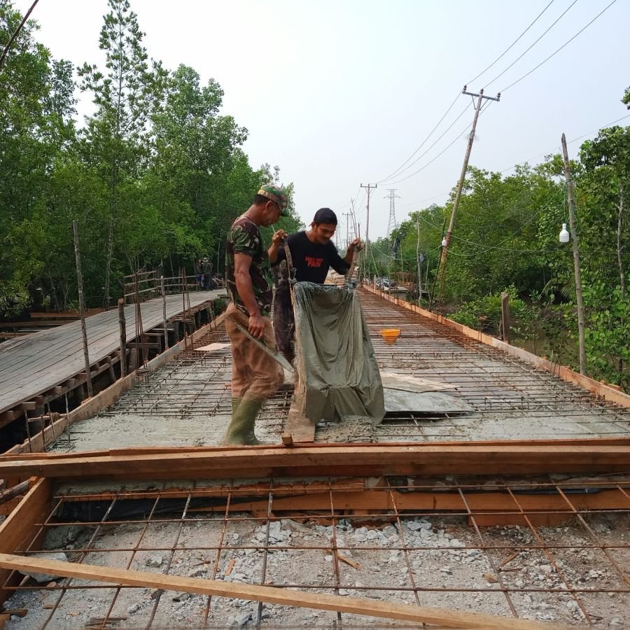 Progres Harian Pembangunan Jembatan Garuda Masuki Tahap Pengecoran Lantai