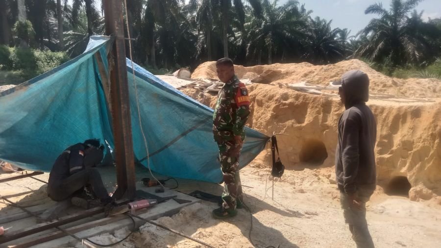 Progres Pembangunan Jembatan Gantung Garuda Tahap III di Desa Bumi Mulya Capai 62,35 Persen