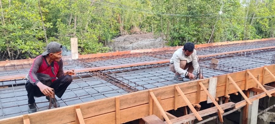 Progres Pembangunan Jembatan Garuda Terus Berlanjut, Perkuatan Struktur Dasar Mulai Dikerjakan