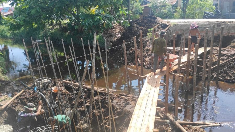 Progres Signifikan, Pemasangan Rangka Besi Cor Jembatan Garuda Beton Tahap IV Mulai Dilaksanakan