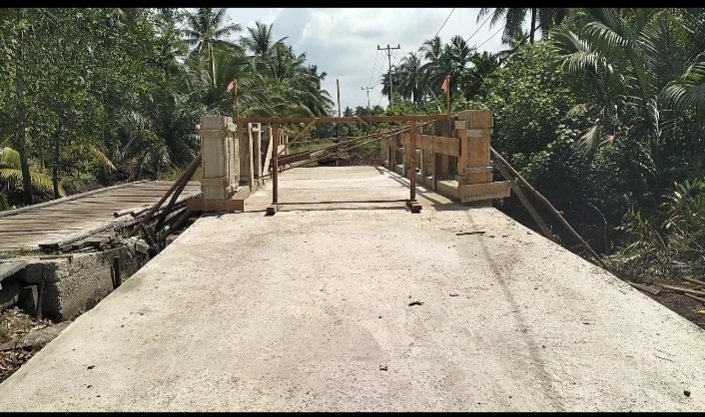 Progres Signifikan, Pembangunan Buk Sandaran Jembatan Garuda Perbatasan Tebun-Repan Rampung 100%