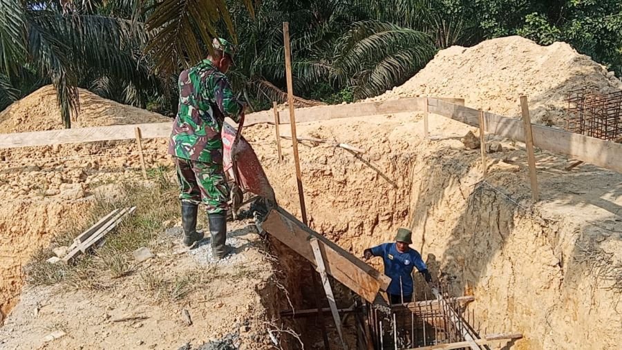 Progress Pengecoran Mal Pondasi Angkur Tepi Jauh Jembatan Perintis Garuda Terus Dikebut