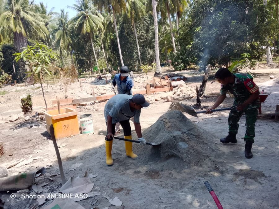 PULAU PANJANG – Babinsa Koramil 06/Serasan Kodim 0318/Natuna, Kopda Hafit Heriadi, melaksanakan kegi