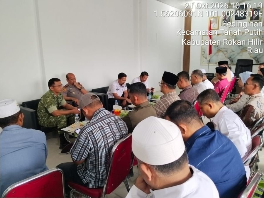 Rapat koordinasi Pilpeng sekecamatan tanah putih, kab. Rohil
