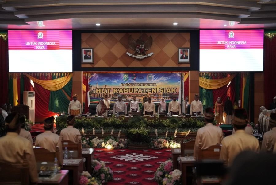 Rapat Paripurna HUT Ke27, Kabupaten Siak Teguhkan Komitmen Pembangunan Dan Pelestarian Budaya Melayu