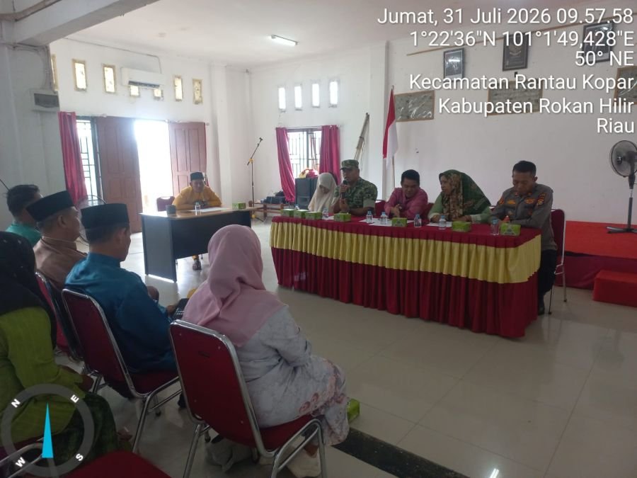 Rapat Pembentukan dan Persiapan Panitia HUT RI ke-81 di Wilayah Kecamatan Rantau Kopar