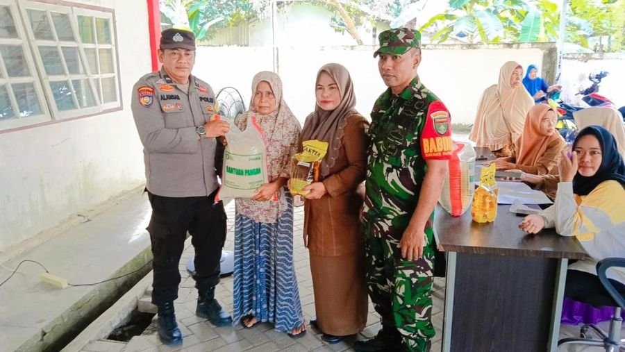 Raskin dan MBG Disalurkan, Babinsa Pastikan Tepat Sasaran