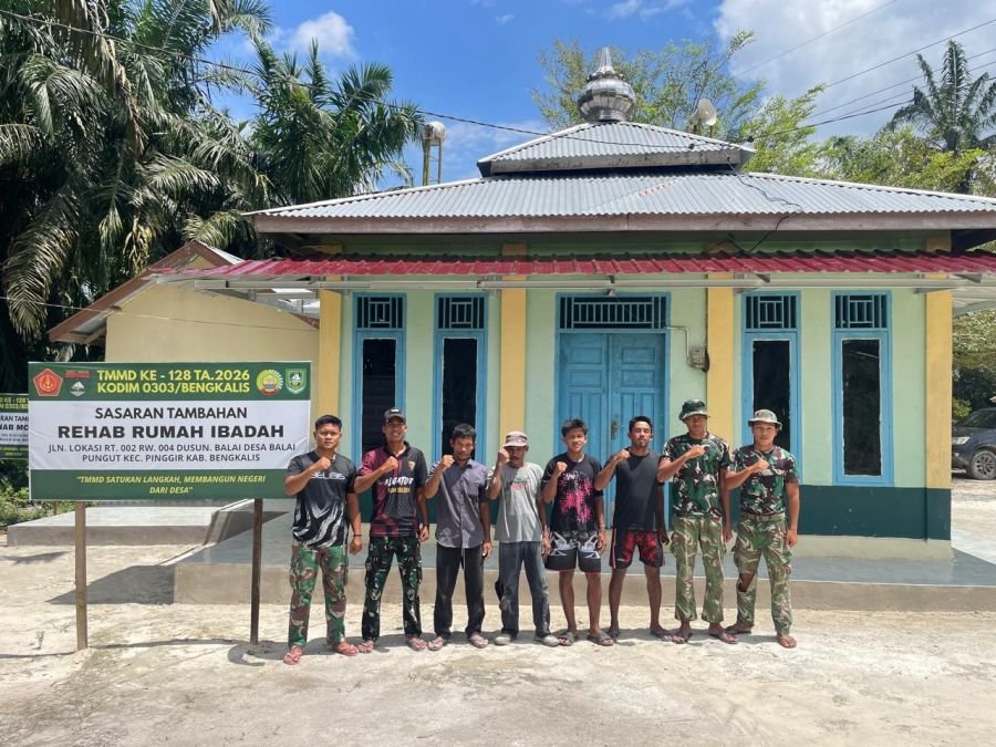 Rehab Rumah Ibadah Tuntas, Satgas TMMD Tuai Apresiasi Warga