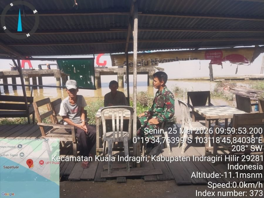 Rutin Komsos, Babinsa 04/Kuindra Perkuat Jiwa Patriot Lewat Komsos di Kampung Pancasila