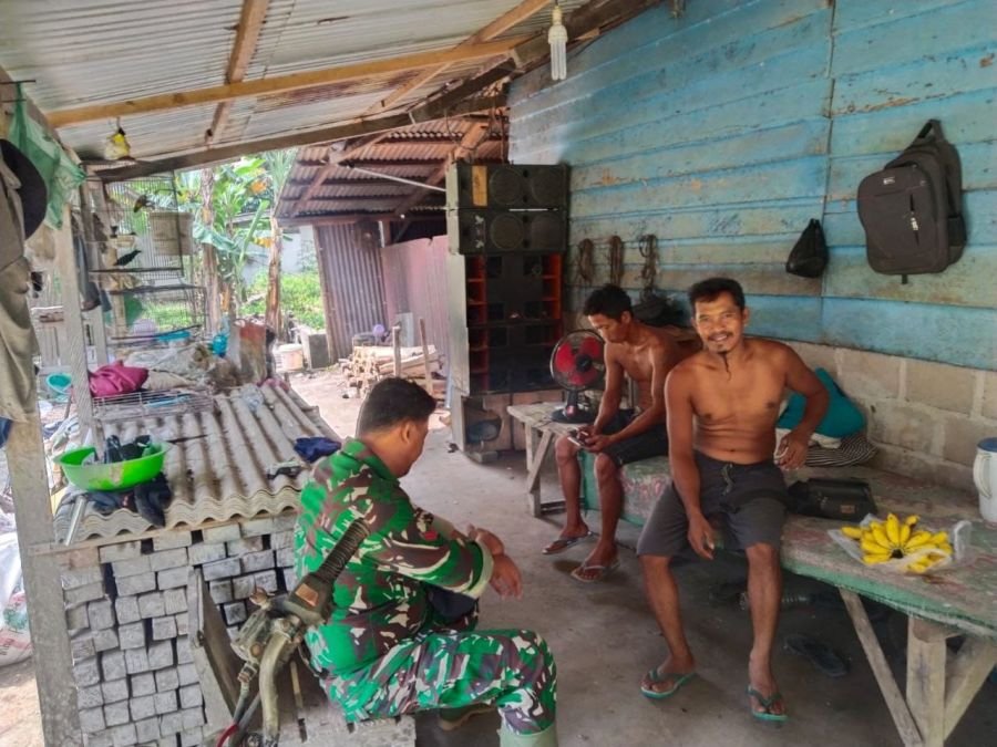 Sambangi Pemukiman Warga Seresam, Koptu Wawan Rianto Mantapkan Komunikasi Sosial Teritorial