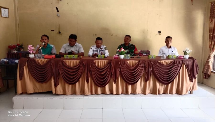 *Sambut HUT RI Ke-81, Babinsa Koramil 11/Tambusai Dim 0313/KPR, Hadiri Rapat Pembentukan Panitia*