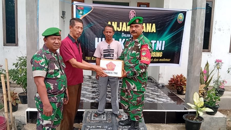 Sambut HUT TNI ke-81, Anggota Koramil 01/Rengat Laksanakan Anjang Sana