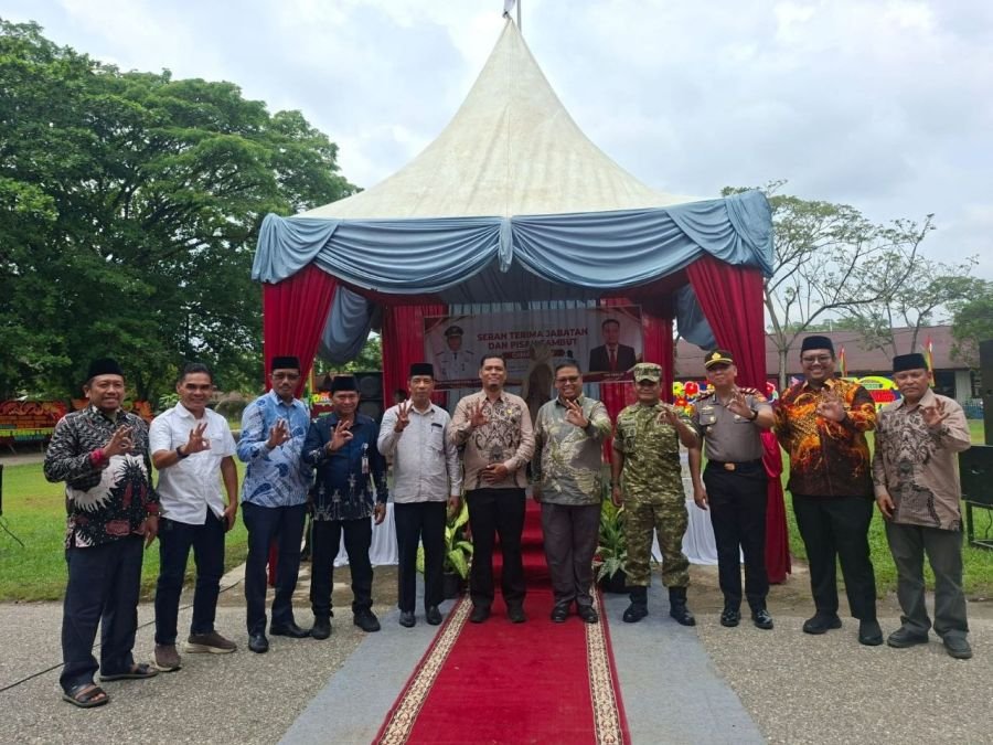 Sarat Haru, Danramil 08/TDN Hadiri Sertijab dan Pisah Sambut Camat Kabun