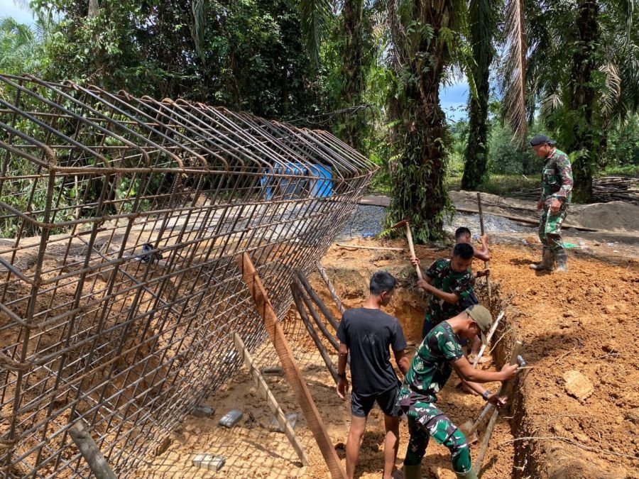 Satgas Garuda Gerak Cepat Benahi Struktur Dasar Jembatan