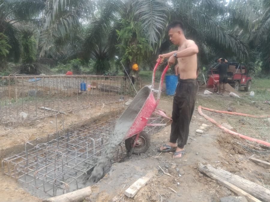 Satgas Kodim 0302/Inhu Percepat Struktur Jembatan Garuda