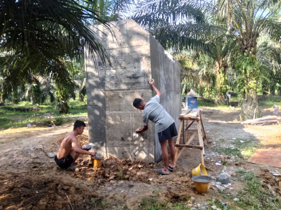 Satgas Kodim 0302/Inhu Tuntaskan Acian Balik Angkur Jembatan Gantung Garuda III