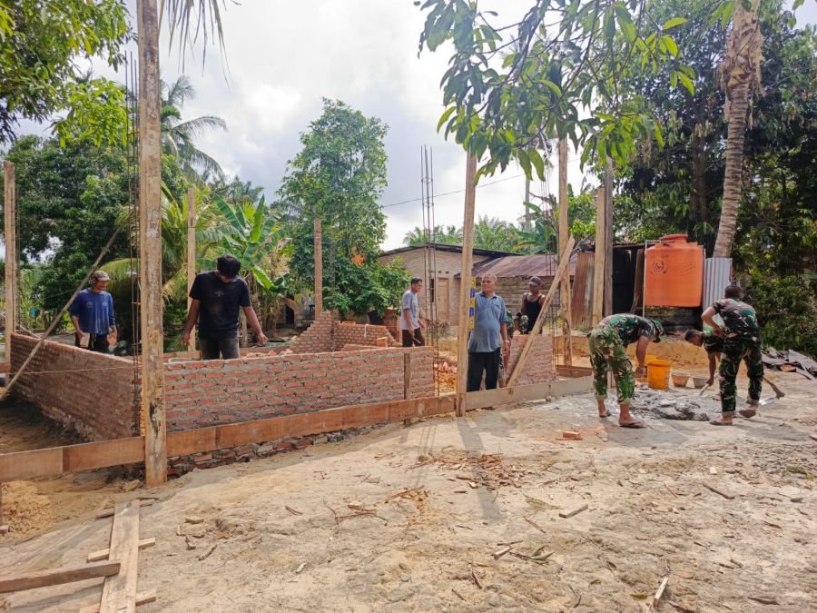 Satgas TMMD ke-128 Bahu-Membahu, Wujudkan Hunian Layak dengan Semangat Gotong Royong