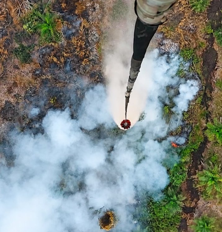 Satgas Udara Maksimalkan Water Bombing Hadapi Karhutla
