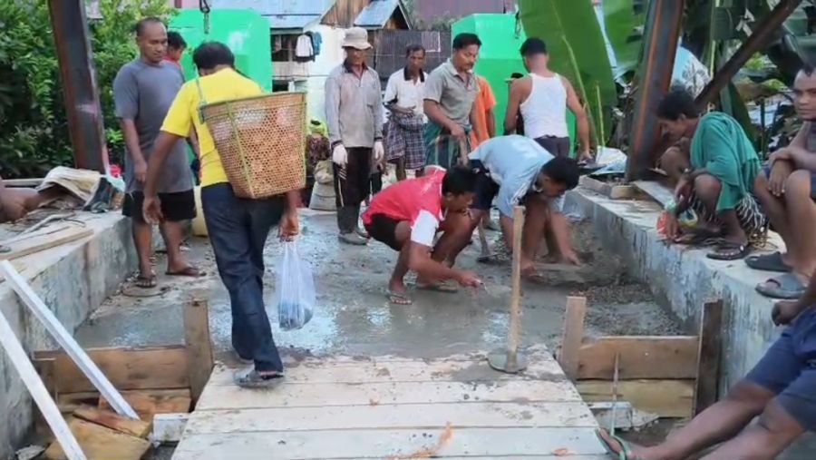 Satu Komando Bersama Rakyat, Satgas Kodim 0313/KPR Apresiasi Antusiasme Warga Gajah Bertalut