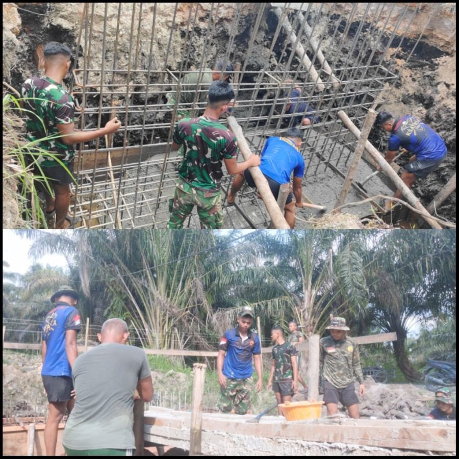 Satukan Wilayah, Kodim 0301/Pekanbaru Kebut Pembangunan Tiga Jembatan Garuda.