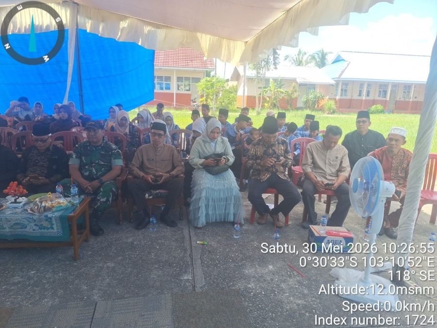 SD Negeri 001 Enok Lepas 32 Siswa Kelas VI, Danpos Enok Koramil 02/TM Hadiri Acara Syukuran