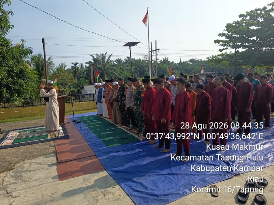 Segenap Masyarakat Tapung Hulu Lakukan Shalat Istisqa Meminta Hujan Kepada Allah