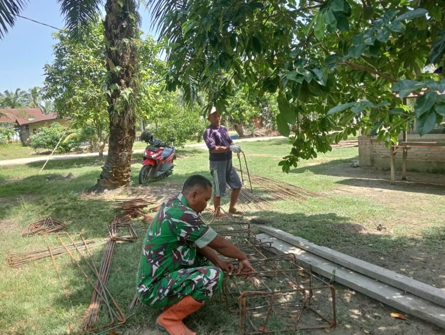 Semangat Gotong Royong Tak Surut, Pembangunan Jembatan Garuda di Pekaitan Dimulai