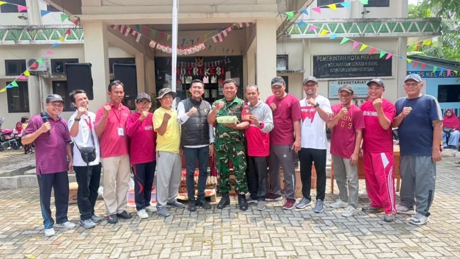 Semarak HUT ke-81 RI, Babinsa Rejosari Hadiri Pesta Rakyat RW 07