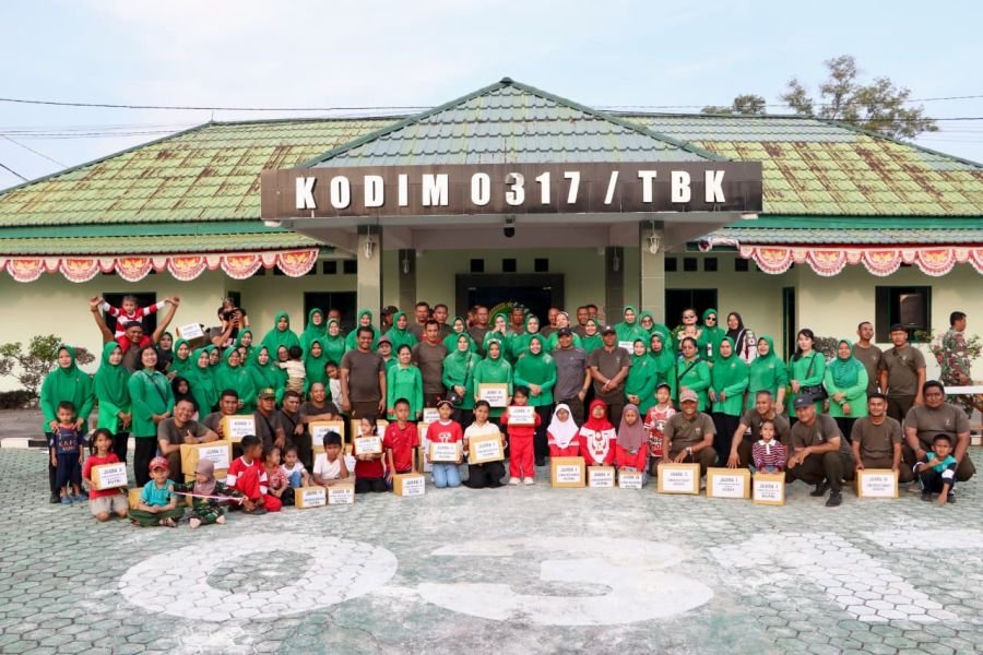 Semarak HUT ke-81 RI, Kodim 0317/TBK Perkuat Kebersamaan Prajurit dan Keluarga