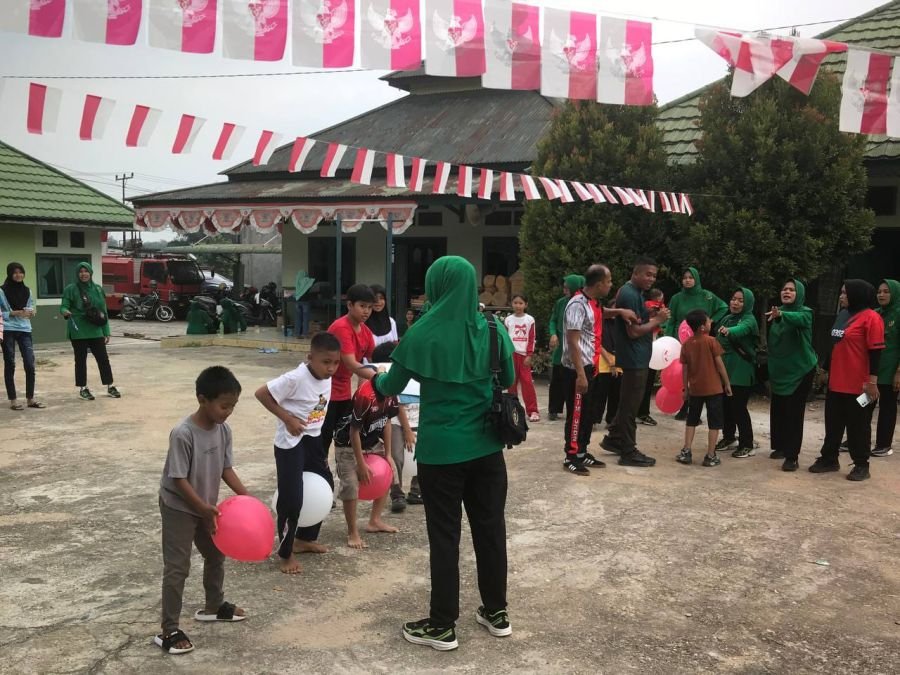 Semarak HUT RI ke-81, Koramil 02/KT Gelar Lomba Meriah Bersama Keluarga