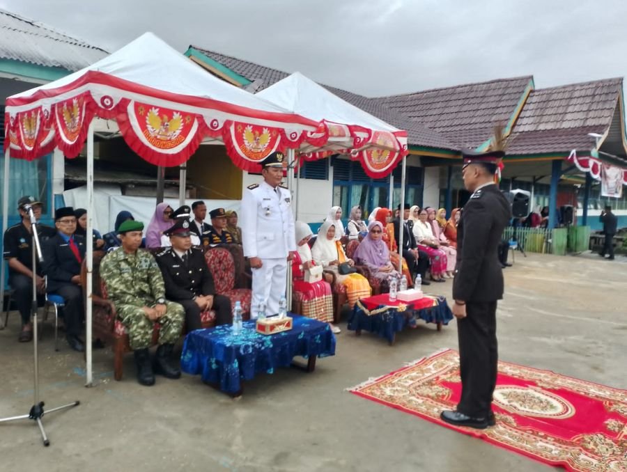 SPelda Suhaidi Danpos Concong Ikuti Upacara HUT RI ke-81